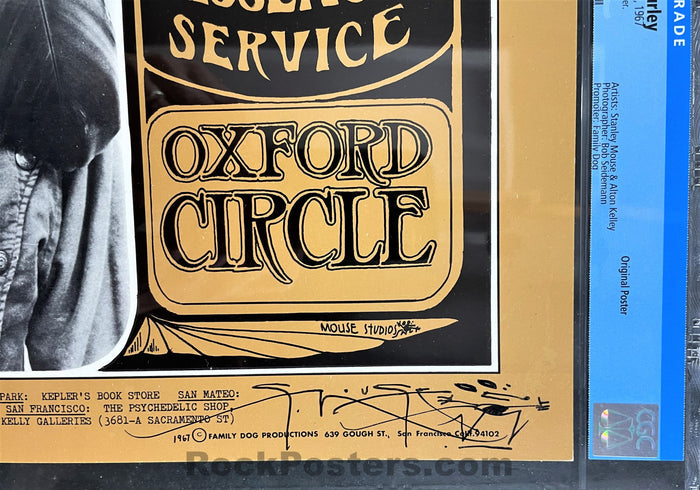 AUCTION - FD-48 - Janis Joplin Big Brother - Mouse Signed - 1967 Poster - Avalon Ballroom - CGC Graded 9.6