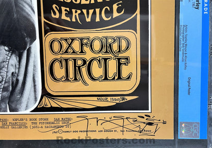 AUCTION - FD-48 - Janis Joplin Big Brother - Mouse Signed - 1967 Poster - Avalon Ballroom - CGC Graded 9.6