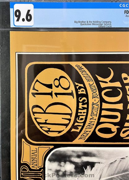 AUCTION - FD-48 - Janis Joplin Big Brother - Mouse Signed - 1967 Poster - Avalon Ballroom - CGC Graded 9.6