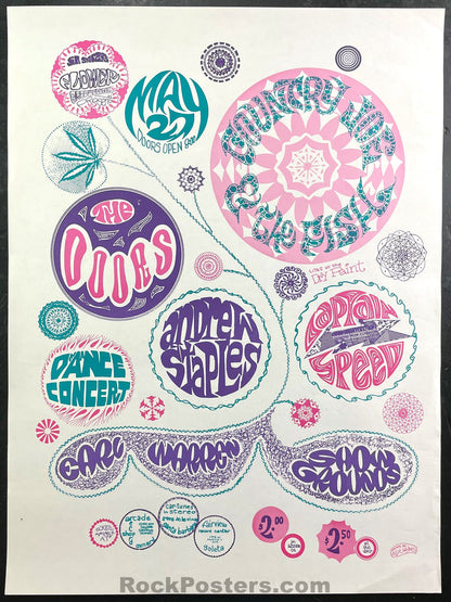 AUCTION - The Doors - 1967 Poster - Santa Barbara - Excellent