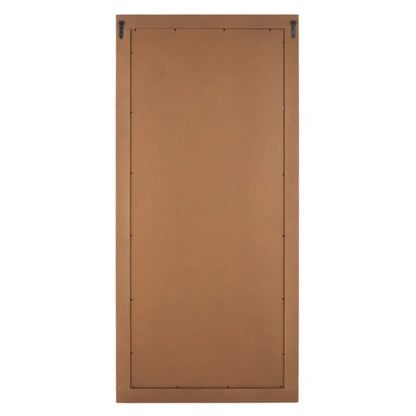 Back of a mirror with hinges on a white background