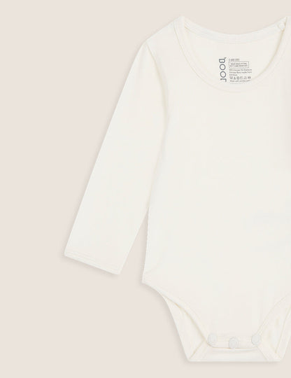 Baby Long Sleeve Bodysuit - Natural White