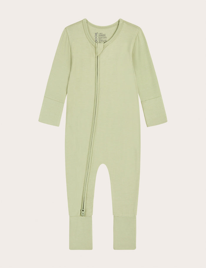 Baby Long Sleeve Romper - Sage