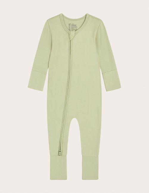 Baby Long Sleeve Romper - Sage