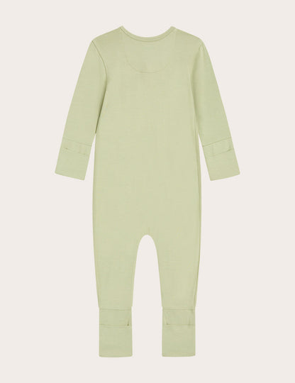 Baby Long Sleeve Romper - Sage