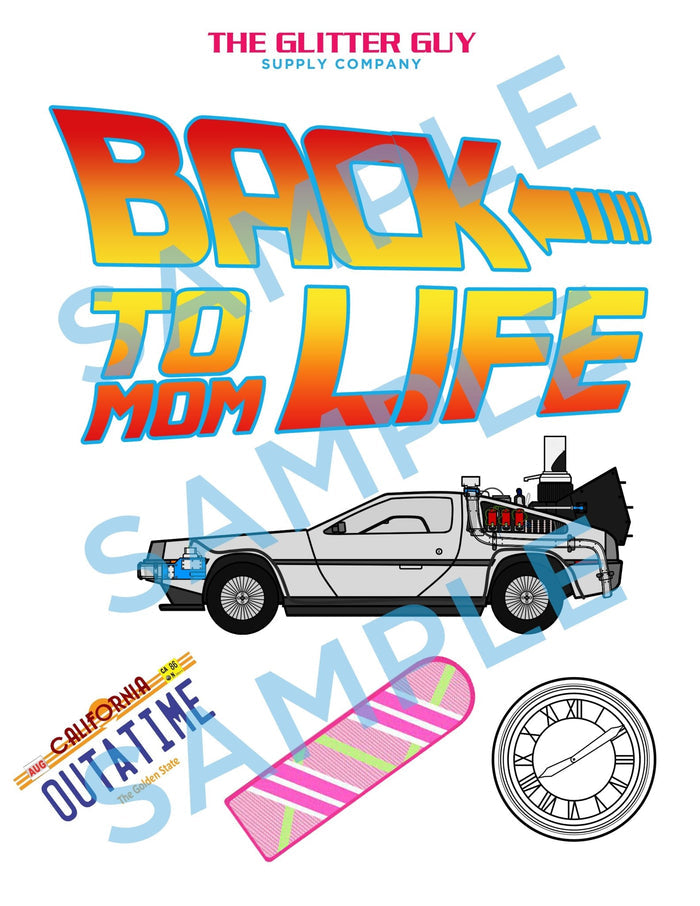 Back To Mom Life Design Pack | Digital Artwork from The Glitter Guy