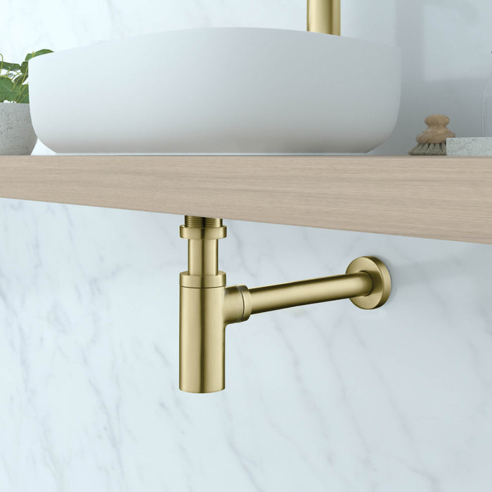 Bathroom Sink Decorative Round Bottle Trap - BT-101