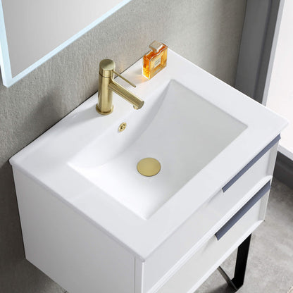 Bathroom Sink Pop Up Drain Stopper Full Cover with overflow - PW-102