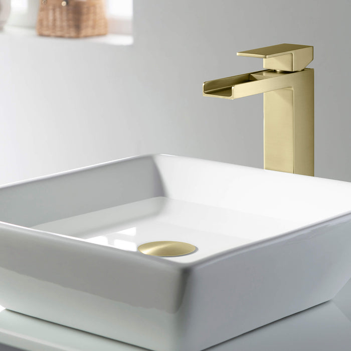 Bathroom Sink Pop Up Drain Stopper Full Cover without Overflow - PW-103