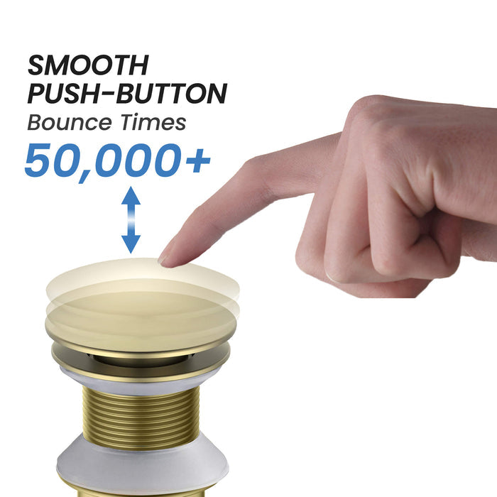 Bathroom Sink Pop Up Drain Stopper Full Cover without Overflow - PW-103