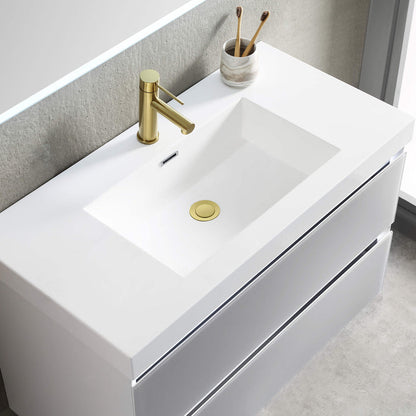Bathroom Sink Pop Up Drain Stopper Small Cover with Overflow - PW-100