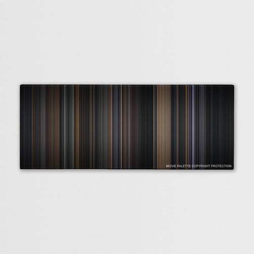Batman color palette canvas print: thousands of thin vertical stripes of color