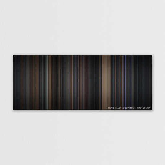 Batman color palette canvas print: thousands of thin vertical stripes of color