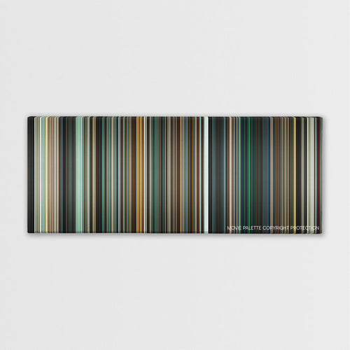 Batman v Superman: Dawn of Justice color palette canvas print: thousands of thin vertical stripes of color