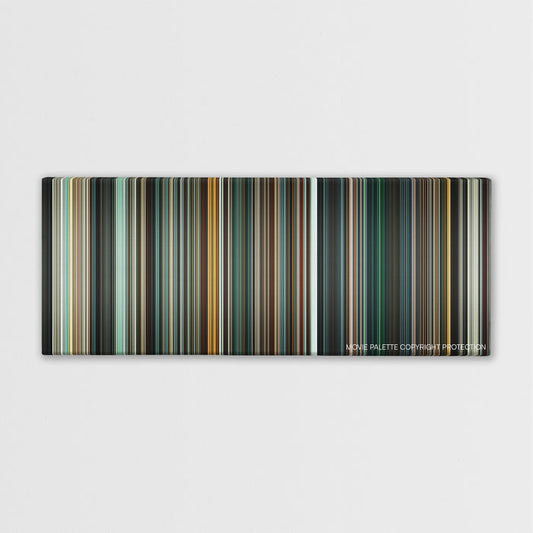 Batman v Superman: Dawn of Justice color palette canvas print: thousands of thin vertical stripes of color
