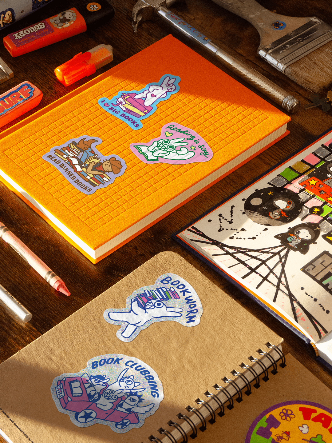 Book Clubbing - Die-Cut Sticker