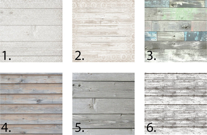 6 color choices for modern wood sign