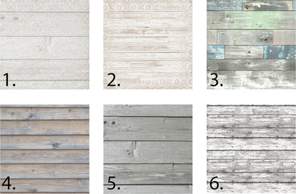 six color choices for modern wood signs