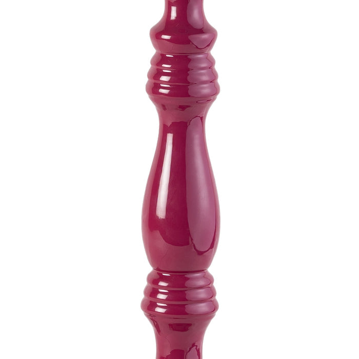 Beadline Wooden Table Lamp Fuchia Purple Base Only 12cmx28cm