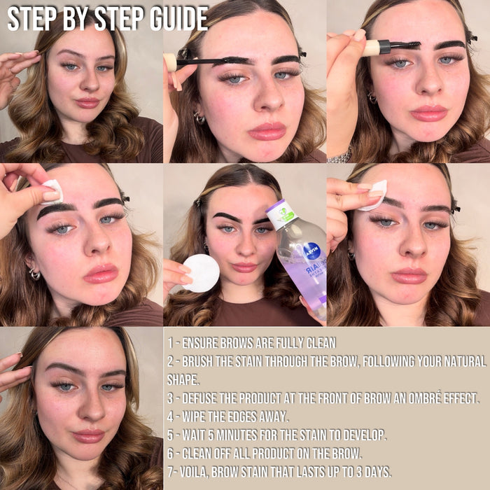 Bear Brow Stain in Shade Blue Black- Natural Brow Stain - Unicorn Cosmetics