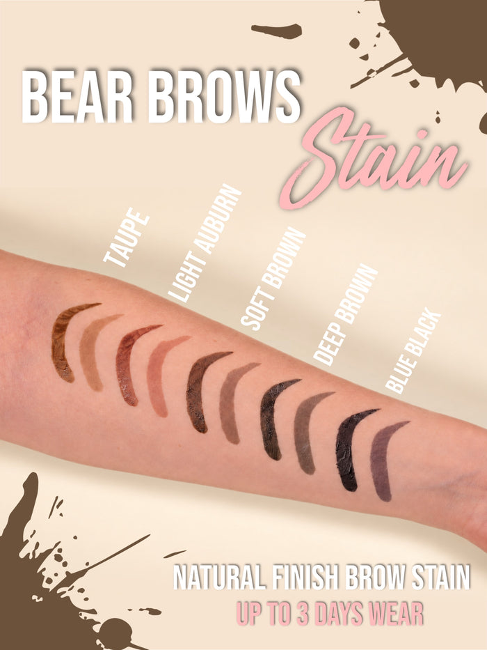 Bear Brow Stain in Shade Blue Black- Natural Brow Stain - Unicorn Cosmetics