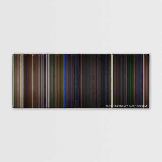 Beetlejuice color palette canvas print: thousands of thin vertical stripes of color