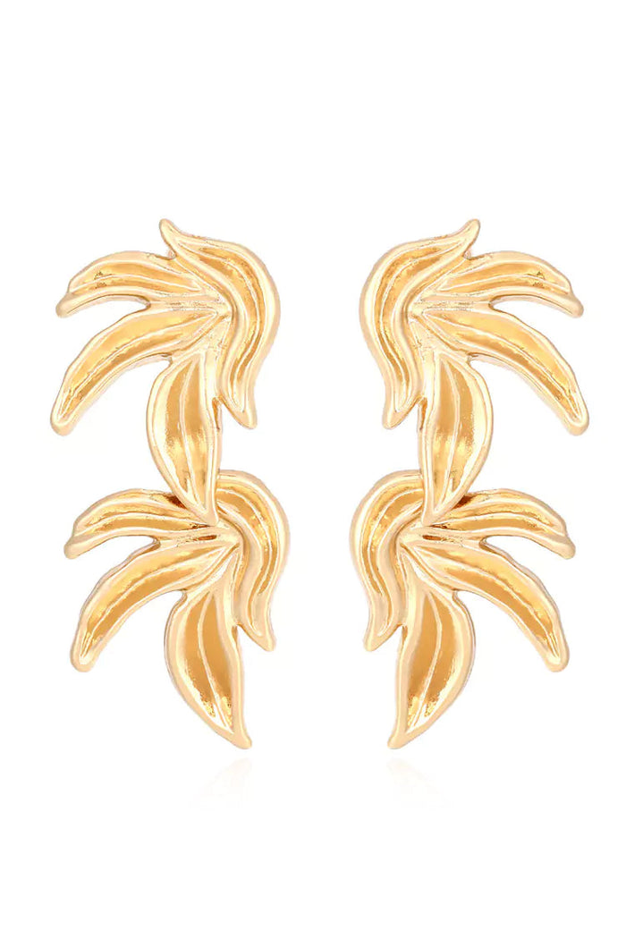 Bexiron Gold Leaves Earrings