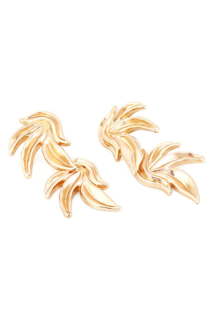 Bexiron Gold Leaves Earrings