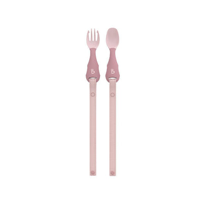 Bibado Handi No Drop Baby Cutlery - Blush