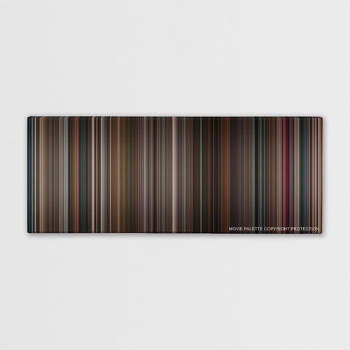 Black Swan color palette canvas print: thousands of thin vertical stripes of color
