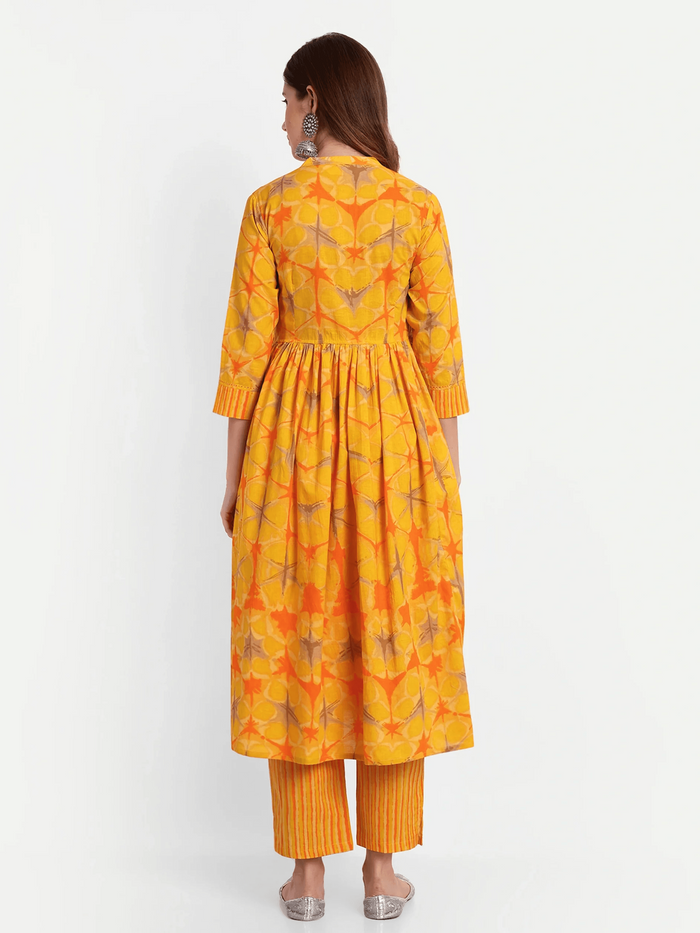 Block Print Kurti With Trouser