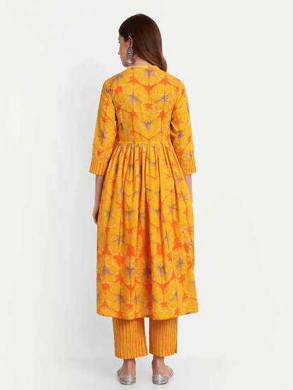Block Print Kurti With Trouser