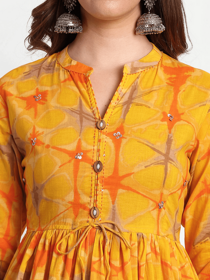 Block Print Kurti With Trouser