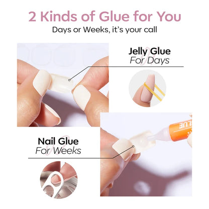 Blush Argyle press on nails MODELONES #