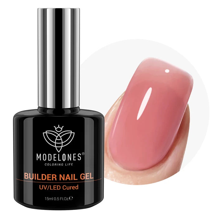 8-In-1 Blush Nude Builder Nail Gel 15ml Builder Gel MODELONES #blush nude