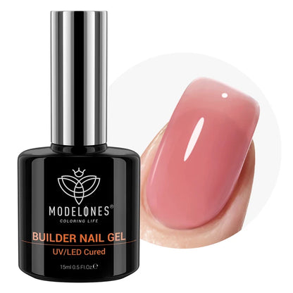 8-In-1 Blush Nude Builder Nail Gel 15ml Builder Gel MODELONES #blush nude