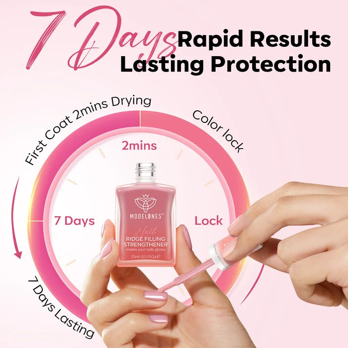 Blush Nude 8-in-1 Functional Nail Repair Strengthener Nail Care MODELONES #blush nude