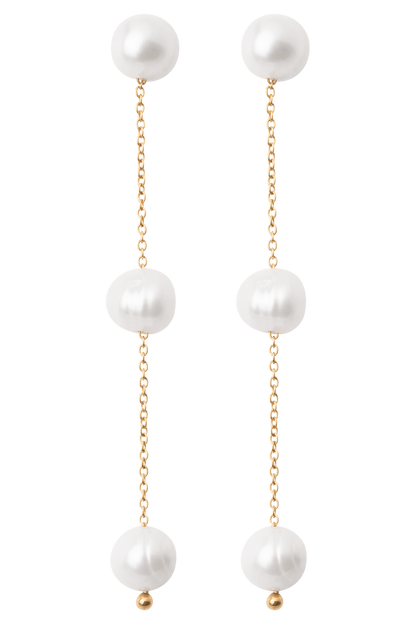 Bodhi Freshwater Pearl Drop Earrings - Pearl