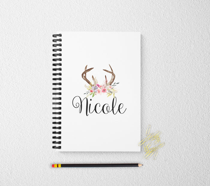 Bohemian personalized notebook journal boho