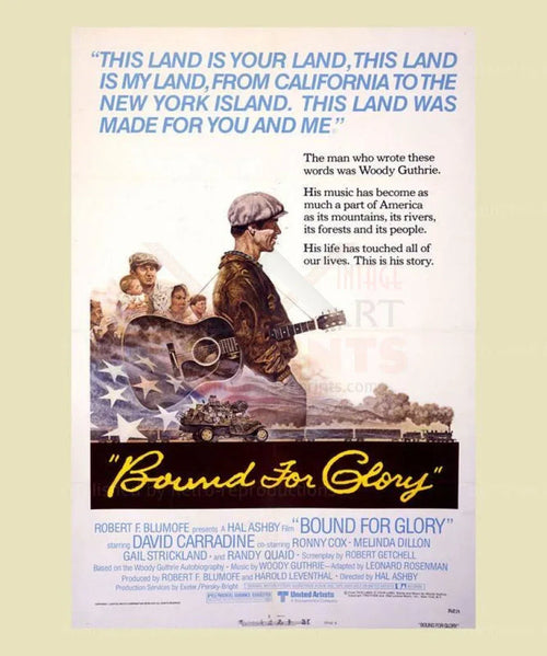 Bound for Glory, dir. Hal Ashby, starring David Carradine - VINTAGEARTREPRINTS.COM