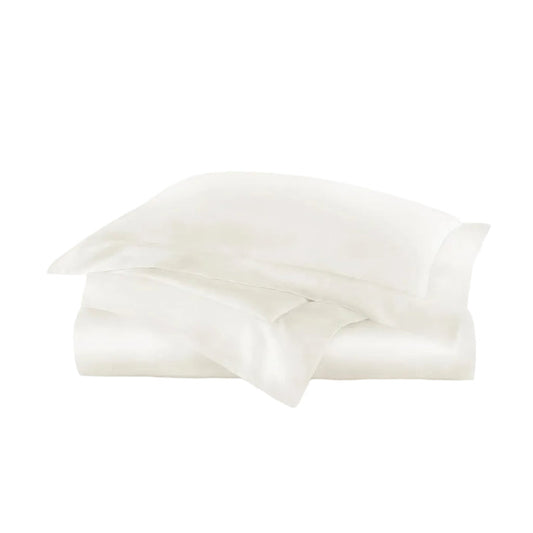 Boutique Ivory Cotton Percale Duvet Cover by Peacock Alley