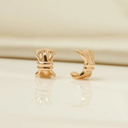 Bow Hoop Earrings