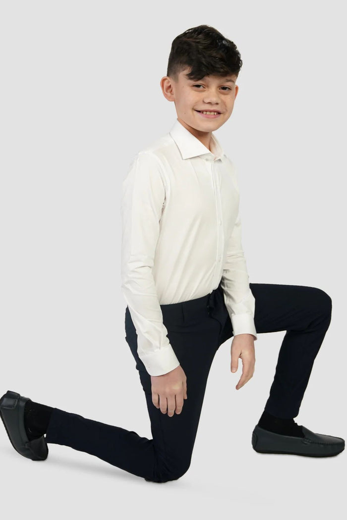 Boy's Basic Stretch Pants - Black