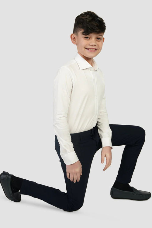 Boy's Basic Stretch Pants - Black