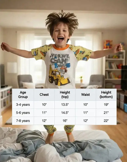 Boys kids 2pcs pajama set [3-8 Years]