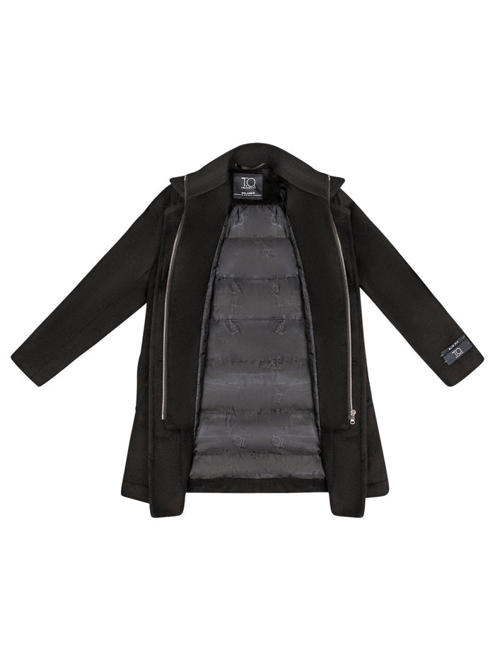 Boy's Orlando Wool Three Quarter Coat