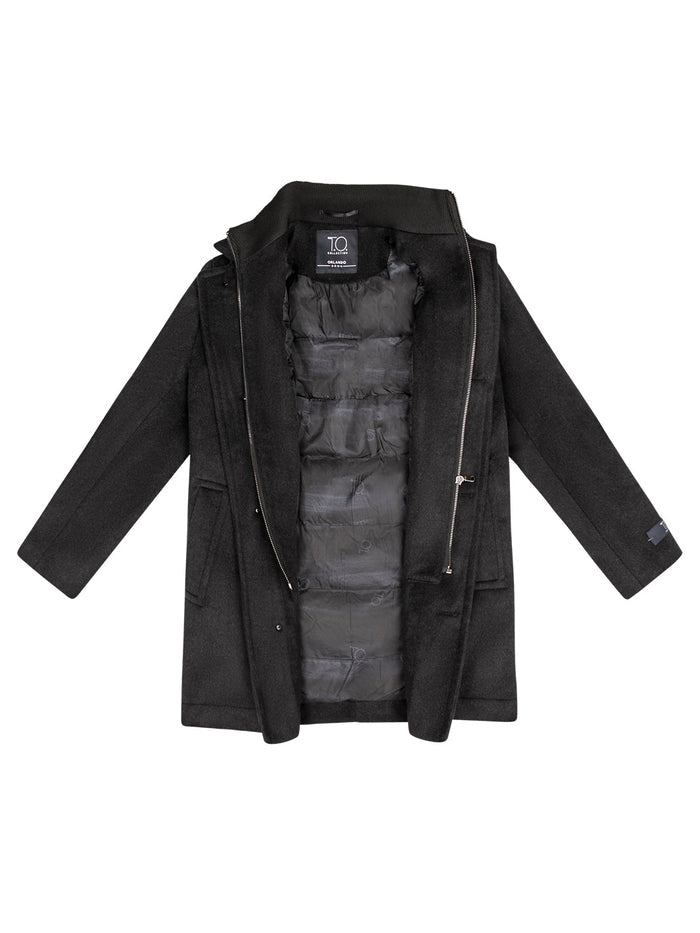 Boy's Orlando Wool Three Quarter Coat