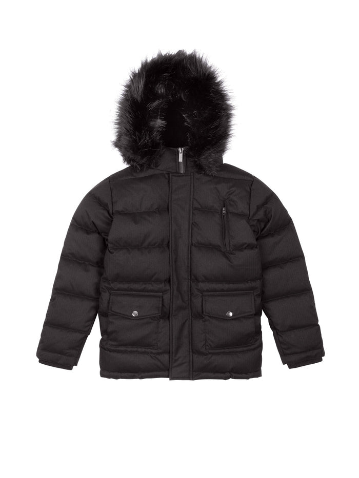 Boy's Puffer Coat - Black