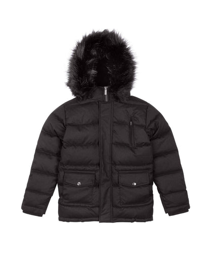 Boy's Puffer Coat - Black