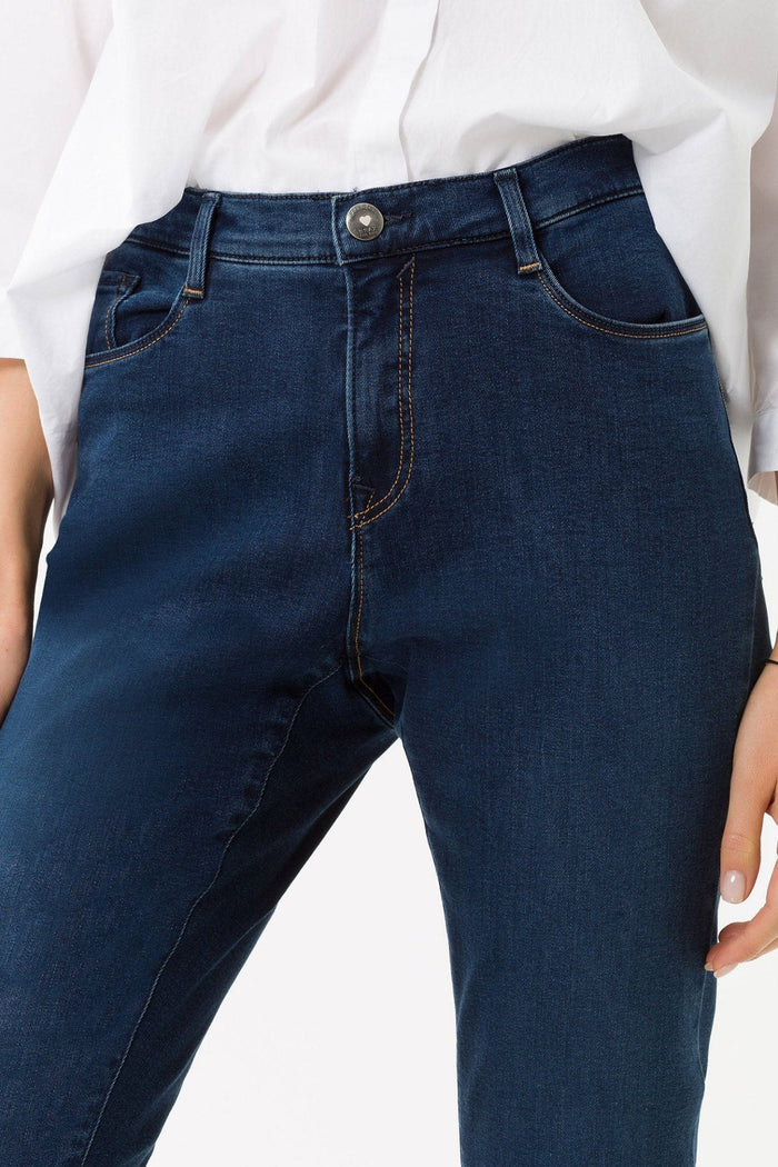 Brax Mary 70-4000 25 Slightly Used Regular Blue Slim Fit Straight Leg Jeans - Dotique Chesterfield